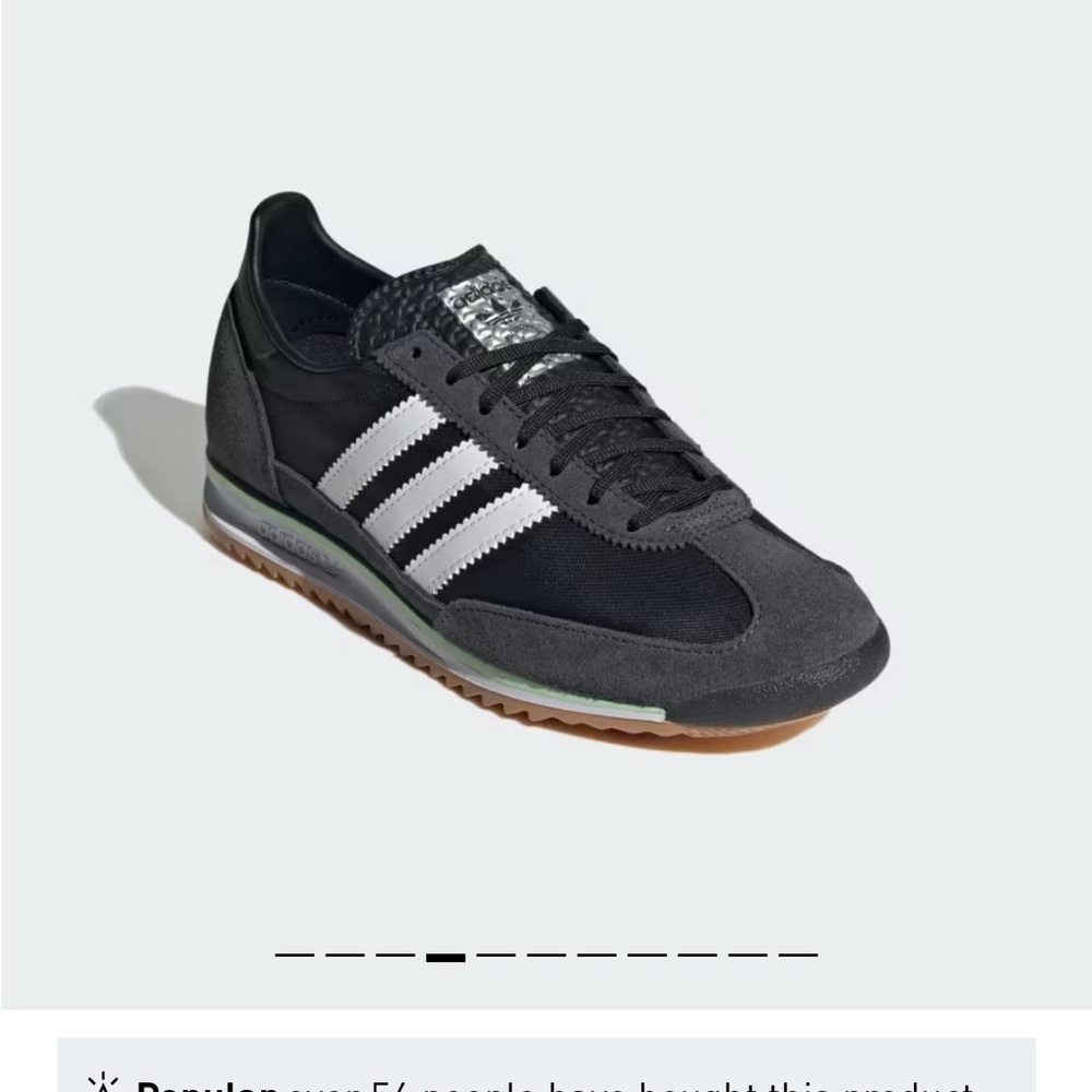 Adidas Black and White Sneakers - Picture 3 of 9